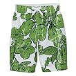 Boys' Cherokee&reg; Crackle Floral Swim Trunks - Green/ White