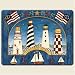 Lighthouses Lighthouse Tempered Glass Cutting Board 8 By 10