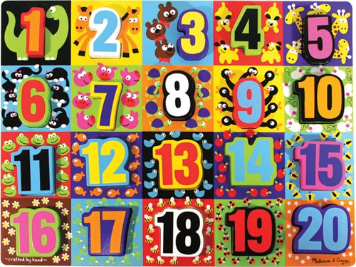 Melissa & Doug Jumbo Numbers Wooden Chunky Puzzle