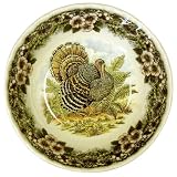 Churchill China Thanksgiving Turkey Multi Colors Cereal Bowls, Set of 4