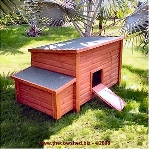 Wooden Chicken Coop House and Ramp