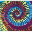Dark Spiral Fabric Tapestry Wall Hanging
