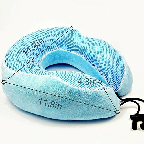 Travel Pillow for Sleeping in Airplane and Car By Siklii. #1 U-shape Cooling Pillows for Neck Support. Higher and Firmer Therapeutic Foam in the Back for the Best Comfort. Get with Ebook Now!