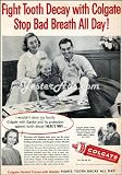 1960 Vintage Ad Colgate-Palmolive Company Colgate Fight tooth decay with Colgate