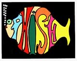 Phish - Fish Shaped Logo on Black - Sticker / Decal