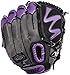 Louisville Slugger 10.5-Inch FG Diva Softball Infielders Gloves, Purple, Right Hand Throw