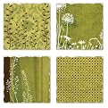 Fern Garden Coaster Set of 4 - Assorted