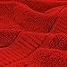 Luxury Combed Cotton Large Bath Towel - Red