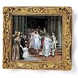 The Wedding - Gold Frame Magnet with pop-out easel (2-3/4" x 2-1/2")