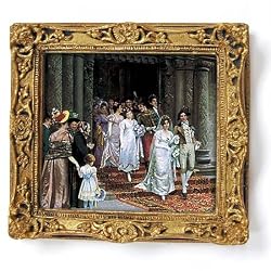 The Wedding - Gold Frame Magnet with pop-out easel (2-3/4" x 2-1/2")