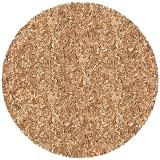 St. Croix Trading Hand - Tied Tan Leather Shag 8x8 Round Rug