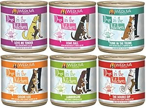 Dogs in the Kitchen - By Weruva (Variety Pack 2 of each flavor, 10 Ounce Cans (12 Pack)) Dogs in the Kitchen - By Weruva (Variety Pack 2 of each flavor, 10 Ounce Cans (12 Pack))