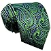 Shlax & Wing Men's Neckties Ties Paisley Green Purple Accessories
