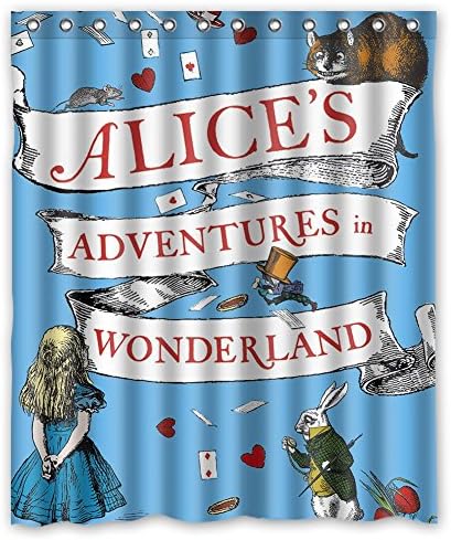 DONGMEN Fast &amp; Furious Custom Alice Through the Looking Glass Fabric Waterproof Polyester Shower curtain for Bathroom 60" x 72"