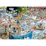 Falcon Deluxe Puzzle - I Love River Cruise Chaos (1000 pieces)
