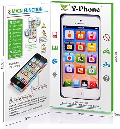 Y-Phone Baby Kids Toys Learning Study Machine Mobile YPhone Educational iPhone 5S 4S Touch Gift