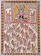 Asian Art from India Madhubani Folk Paintings Home Decor Organic Color Paper 22 x 30 inches (madht304)