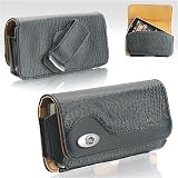 Apple iPhone 3G Leather Horizontal Carrying Case with Rotating Belt Clip