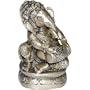 Handcrafted Sitting Ganesha Metal Statue Playing Dholak