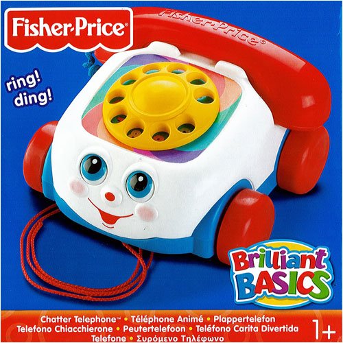 Childrens Toyshop  Toys : Fisher Price Brilliant Basics Pull Along Chatter Phone