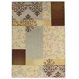 Floral Area Rug   Blue
