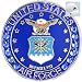 Bella Swarovski Crystal Golf Ball Marker & Hat Clip - Military Collection - US Air Force