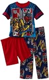 AME Sleepwear Boys 2-7 Transformers Time to Shine 3 Piece Pajama Set