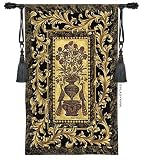 Tapestry Wall Hanging Framed Peacocks [Kitchen]