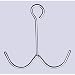 TACK HOOK 2 PRONG CHROME