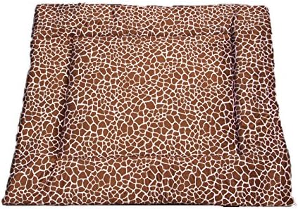 GoodDogBeds 50 by 60-Inch Cuddle Fabric Crate Pad, X-Large, Pink Giraffe