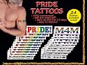 Temporary Tattoos, Gay Pride, 24-Count Packages (Pack of 2)