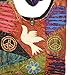 Boho Bohemian Recycled Ripped Razor Cut Patch Peace Om Signs Sling Crossbody Monk Bag Purse Nepal
