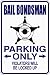Occupation Reserved aluminum metal parking sign Bail Bondsman only