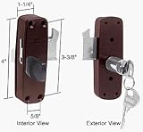 CRL Bronze Glass Sliding Patio Door Guard Lock