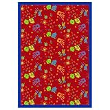 Scribbles Rug - Red (Rectangle)