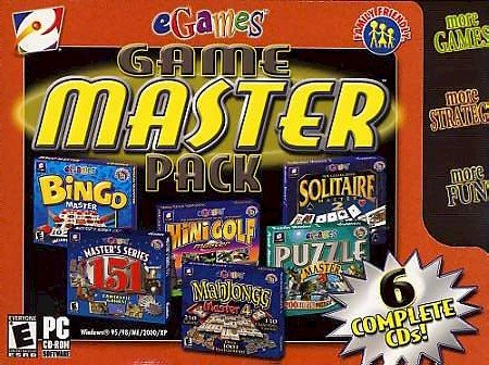  Game Master Pack 6-in-1 (Bingo Master, Mahjongg Master 4, Puzzle Master 3, Mini Golf Master, Solitaire Master 2, 151 Fantastic games)