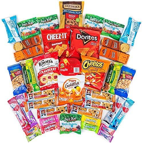 Hangry Kit Sweet &amp; Salty Snack Sampler - Care Package - Gift Pack - Variety of 40 Chips, Candies &amp; Cookies Included - 100% by Hangry Kits