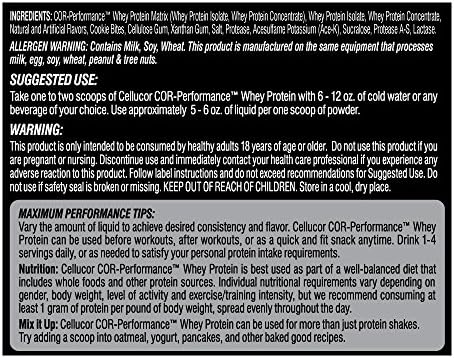 Cellucor COR-Performance Whey Protein Powder Case Pack, 100 Servings, Molten Chocolate, G3