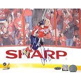 NHL Alexander Ovechkin Jump Celebration Autographed 8-by-10-Inch Photograph