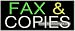 Fax Neon Sign