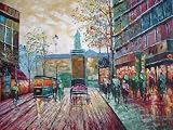 20X24 inch Impressionism Hand painted Painting Paris Scene 61KGY4uu07L. SL160 20X24 inch Impressionism Hand painted Painting Paris Scene