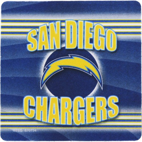 San Diego Chargers End Zone Four Piece Foam Coaster Set
