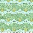 45'' Wide Amy Butler Midwest Modern Nouveau Trees Green Fabric By The Yard