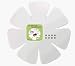 Flower Shape Up 15 in Magnetic Bulletin Board - White