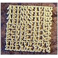 Wachsbuchstaben Gro�buchstaben in Silber