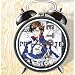 XINGQU Prince of Tennis Anime Colorful Design Twin Bell Alarm Clock, Black