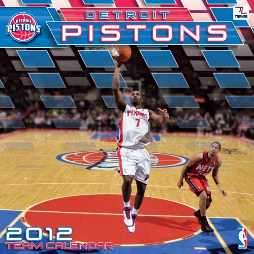 2012 DETROIT PISTONS 12X12 WALL CALENDAR