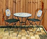 top 10 best selling  garden furniture  products - Kingfisher FSBM Mosaic Bistro Set image 8
