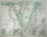 KIEPERTS MAPS c1895 EGYPT PALESTINE ALEXANDRIA ARABIA