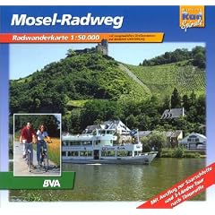 Mosel-Radweg 1 : 50 000. Radwanderkarte: Mit Ausflug zur Saarschleife und 3-L�nder-Tour nach Thionville. Mit ausgew�hlten Stra�ennamen zur besseren Orientierung